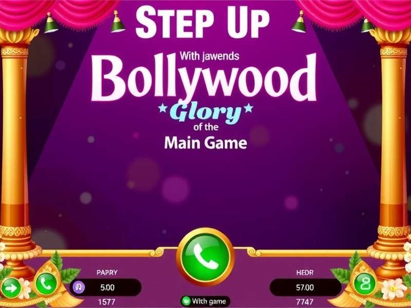 Main gameplay screen of Step Up Bollywood Glory showing vibrant dance moves Step Up Bollywood Glory Main Game Screen
